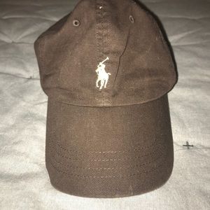 brown polo cap